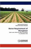 Boron Requirement of Mungbean