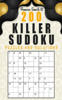 200 Killer Sudoku: Puzzles and Solutions Math Logic Puzzle Books Activity Puzzles book easy to hard