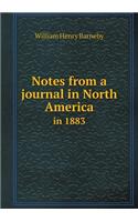 Notes from a journal in North America in 1883: (English)