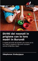 Diritti dei neonati in prigione con le loro madri in Burundi