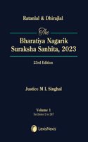 Ratanlal & Dhirajlal: The Bharatiya Nagarik Suraksha Sanhita 2023, (Set of 2 Vols.)