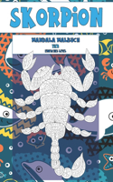 Mandala Malbuch - Einfaches Level - Tier - Skorpion