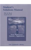 Student Solutions Manual for Finite Mathematics and Calculus with Applications