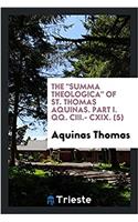 Summa Theologica of St. Thomas Aquinas. Part I. Qq. CIII.- CXIX. (5)