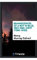 Reminiscences of a Boy in Blue, 1862-1865
