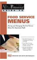 Food Service Professionals Guide to Food Service Menus