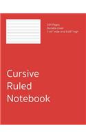 Cursive Ruled Notebook