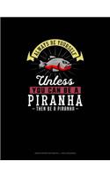 Always Be Yourself Unless You Can Be A Piranha Then Be A Piranha: Graph Paper Notebook - 1 Inch Squares(205 Graph Paper Notebook - 1 Inch Squares)