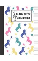 Blank Music Sheet Notebook