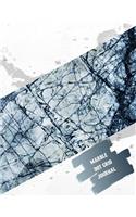 Marble Dot Grid Journal