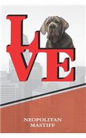 Neopolitan Mastiff: Dog Love Park Handwriting Practice Journal Notebook Book Is 120 Pages 6x9