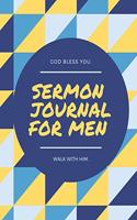 Sermon Journal for Men: Walk Closely with God; Lined Journal 8.5 X 11 Inch for Sermon Notes, Outlines, Topics, Prayer, and More (Design 010)