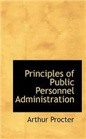 Principles of Public Personnel Administration