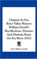 Chapters In Fox River Valley History