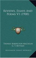 Reviews, Essays and Poems V1 (1900)