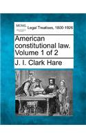 American constitutional law. Volume 1 of 2