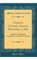 Common Council, Albany, December 3, 1866: Report of a Special Committee on Burial Grounds (Classic Reprint)