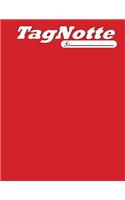 Tagnotte, dotted, 1 subject, notebooks, 80 pages, soft cover, red