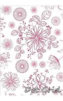 Flora Pattern Dot Grid Notebook: Dot Grid Pages: 1