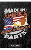 Made In America With American Samoan Parts: American Samoan 2020 Calender Gift For American Samoan With there Heritage And Roots From American Samoa