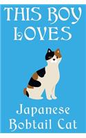 This Boy Loves Japanese Bobtail Cat Notebook