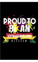 Proud to be a software developer citizen: 110 Game Sheets - 660 Tic-Tac-Toe Blank Games - Soft Cover Book for Kids - Traveling & Summer Vacations - 6 x 9 in - 15.24 x 22.86 cm - Single Playe