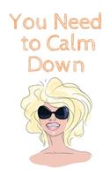 You Need to Calm Down Notebook: Taylor Swift Composition Journal, College Ruled Blank Lined Designer Notebook Journal