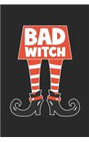 Funny Halloween Notebook - Bad Witch Wirting Journal - Cute Halloween Gift - Halloween Themed Witch Diary: Medium College-Ruled Journey Diary, 110 page, Lined, 6x9 (15.2 x 22.9 cm)