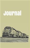 Journal: handy notebook for train enthusiasts. 5x8. 120 pages.(1 American Railroad)