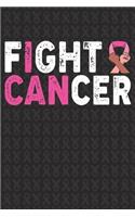 Fight Cancer: Breast Cancer Awareness Journal 6X9 Blank Lined Journal Notebook - Breast Cancer Survivor Journal -Support Breast Cancer Research and Awareness