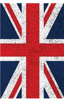 British Union Jack Gift Journal: College-Ruled 104-Page Present Notebook (9x6")