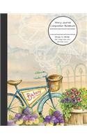 Story Journal Composition Notebook Draw & Write Half College Ruled Lines Half Blank Space: Combined Note and Sketch Workbook Top & Bottom