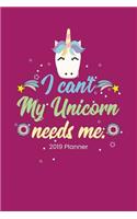 I Can't My Unicorn Needs Me.