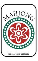 Mahjong - 100 Page Lined Notebook