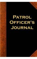 Patrol Officer's Journal
