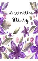 Activities Diary: For Recording Activities You Love.