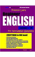 Preston Lee's Beginner English Lesson 1 - 20 For Norwegian Speakers: (Preston Lee's English for Norwegian Speakers)
