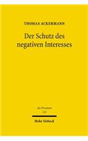 Der Schutz Des Negativen Interesses