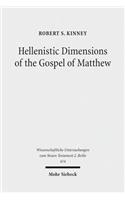 Hellenistic Dimensions of the Gospel of Matthew