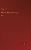 Manual of English Literature