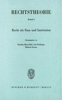Recht ALS Sinn Und Institution