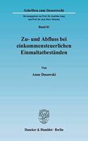 Zu- Und Abfluss Bei Einkommensteuerlichen Einmaltatbestanden