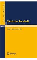 Séminaire Bourbaki