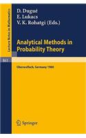 Analytical Methods in Probability Theory