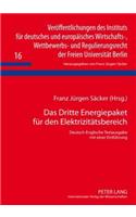 Das Dritte Energiepaket Fuer Den Elektrizitaetsbereich