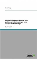 Inwiefern ist Kleists Novelle Die Verlobung in St. Domingo eine rassistische Erzählung?