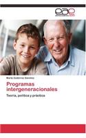 Programas intergeneracionales