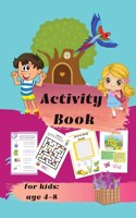 Activity book for kids ages 4-8