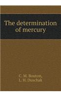 The determination of mercury