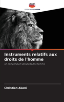 Instruments relatifs aux droits de l'homme